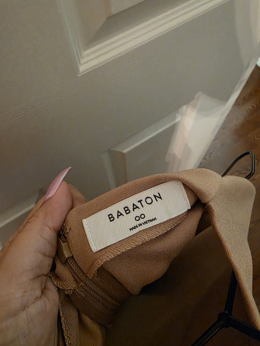 Babaton Sleeveless Maxi Dress in Taupe - Picture 6 of 6